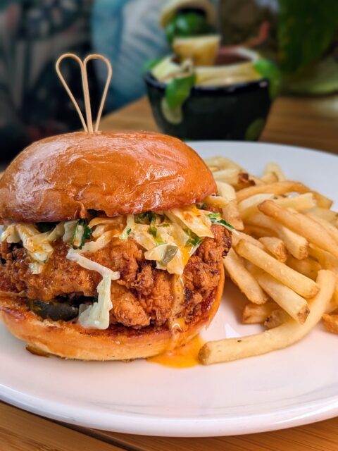 POV: You said you weren’t that hungry... 🍔
Then this beauty showed up.
Our Crispy Chicken Sandwich is piled high with crispy chicken, island slaw, comeback sauce, dill pickles, and just the right amount of island heat on a bun that we have baked specifically for RUMBA only!
Safe to say... you’ll clean the plate. 🍟
Available at all RUMBA locations.

#Rumba #MetairieEats #PatchogueEats  #HamptonBaysEats #LongIslandEats