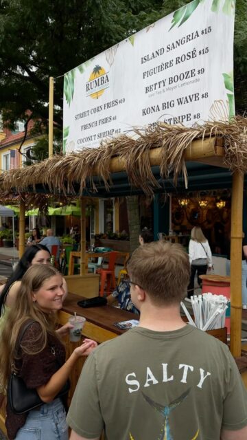 This week, Alive After Five is back on Main Street, and RUMBA is bringing the flavor, drinks, and summer energy right along with it. 🌴
Make your way to the RUMBA Tiki Bar for festival favorites like Street Corn Fries and Coconut Shrimp, then pair them with an Island Sangria, Figuière Rosé, Betty Booze, Kona Big Wave, or Red Stripe.
And whether you stop in before or after the festivities, the RUMBA rooftop is always a must for keeping the night going.
Main Street is the place to be, and we’ll be right in the middle of it. See you at the Tiki Bar!

#RUMBAPatchogue #AliveAfterFive #PatchogueNY #MainStreetPatchogue #LongIslandEvents