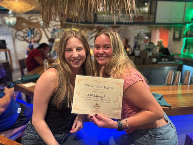 Did you know Trivia Night is now happening twice a month at RUMBA Patchogue? 🧠🌴
We’re back this week, and if the last few rounds are any indication, things are about to get competitive, loud, and very fun.
Swipe through for a few memories from our latest Trivia Nights, then grab your smartest friends and come make some new ones. And this time, keep your eyes open for surprise giveaways throughout the night. 👀🎁
Don’t forget, we always drop the first clue in our Instagram Stories before the game. 😉

#RUMBAPatchogue #TriviaNight #PatchogueEvents #LongIslandTrivia #TasteRUMBA